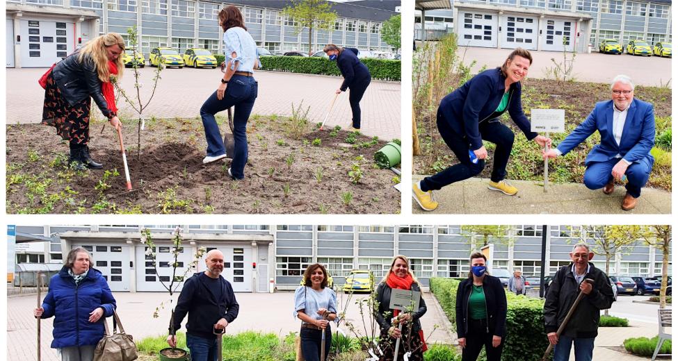 Bomen planten bij ziekenhuis Rivierenland